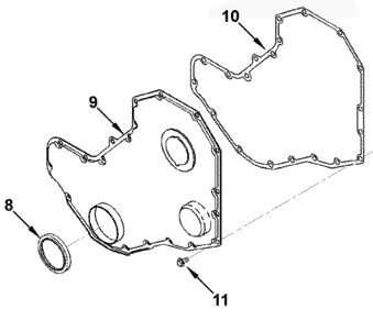 Cummins Front Cover Gasket 3914385 image 0